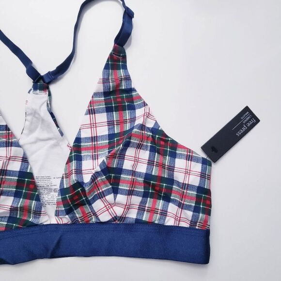 Free Press Tarten Plaid Plunge Bralette - Picture 2 of 4